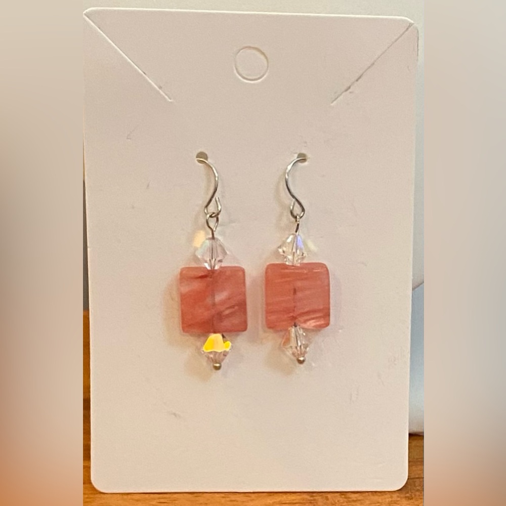 NEW Rose Quartz earrings